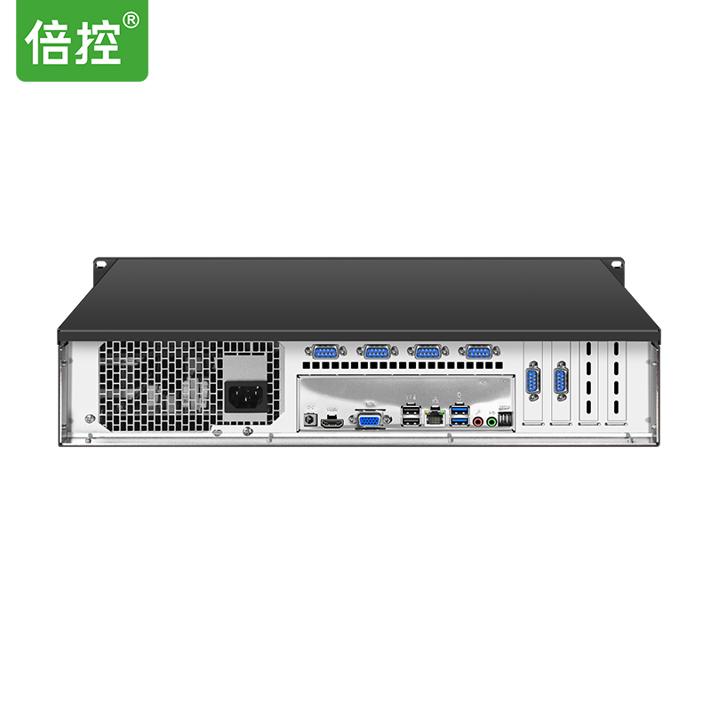 2U機架式6LAN-7COM 多(duō)網卡視覺工(gōng)控主機 可(kě)以支持POE供電(diàn)